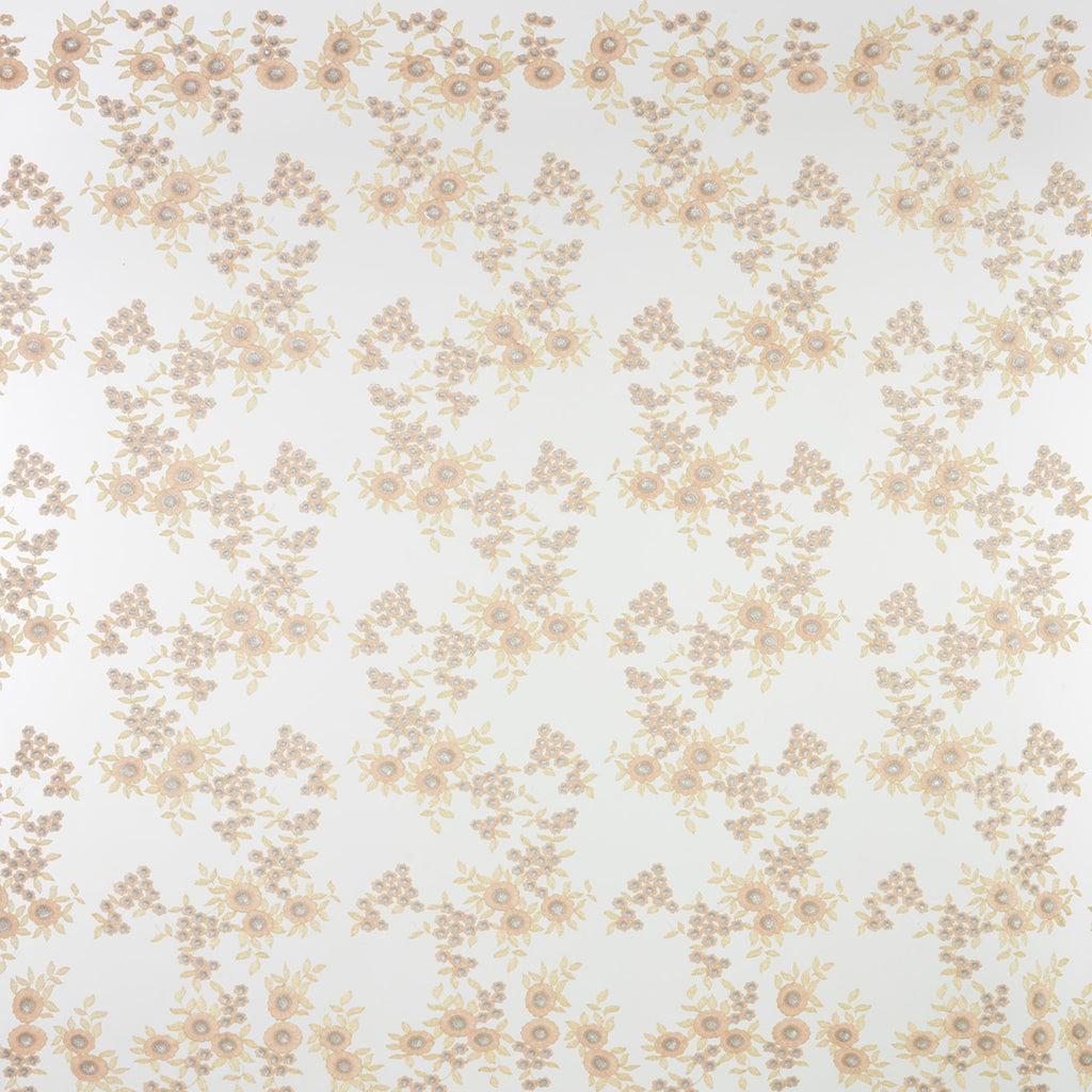 CHAMPAGNE COMBO | 25448 - DOTTIE TWO SEQUIN FLORAL EMBROIDERY MESH - Zelouf Fabrics  