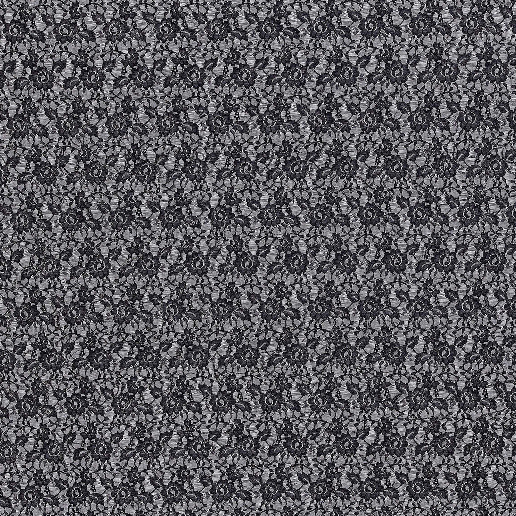 BLACK/BLACK | 25455 - TINKER GLITTER LACE - Zelouf Fabrics