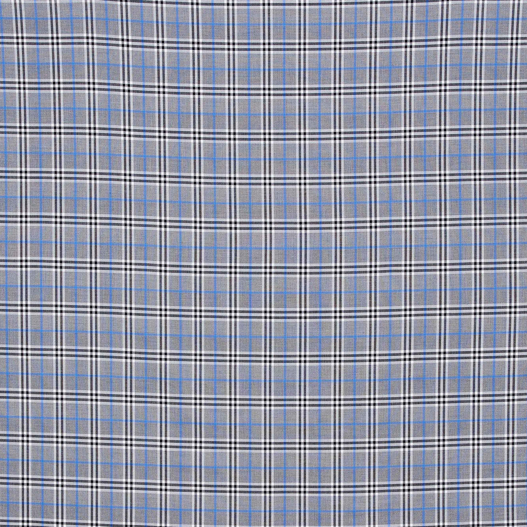 BLUE COMBO | 25507 - WU PLAID SUITING - Zelouf Fabrics