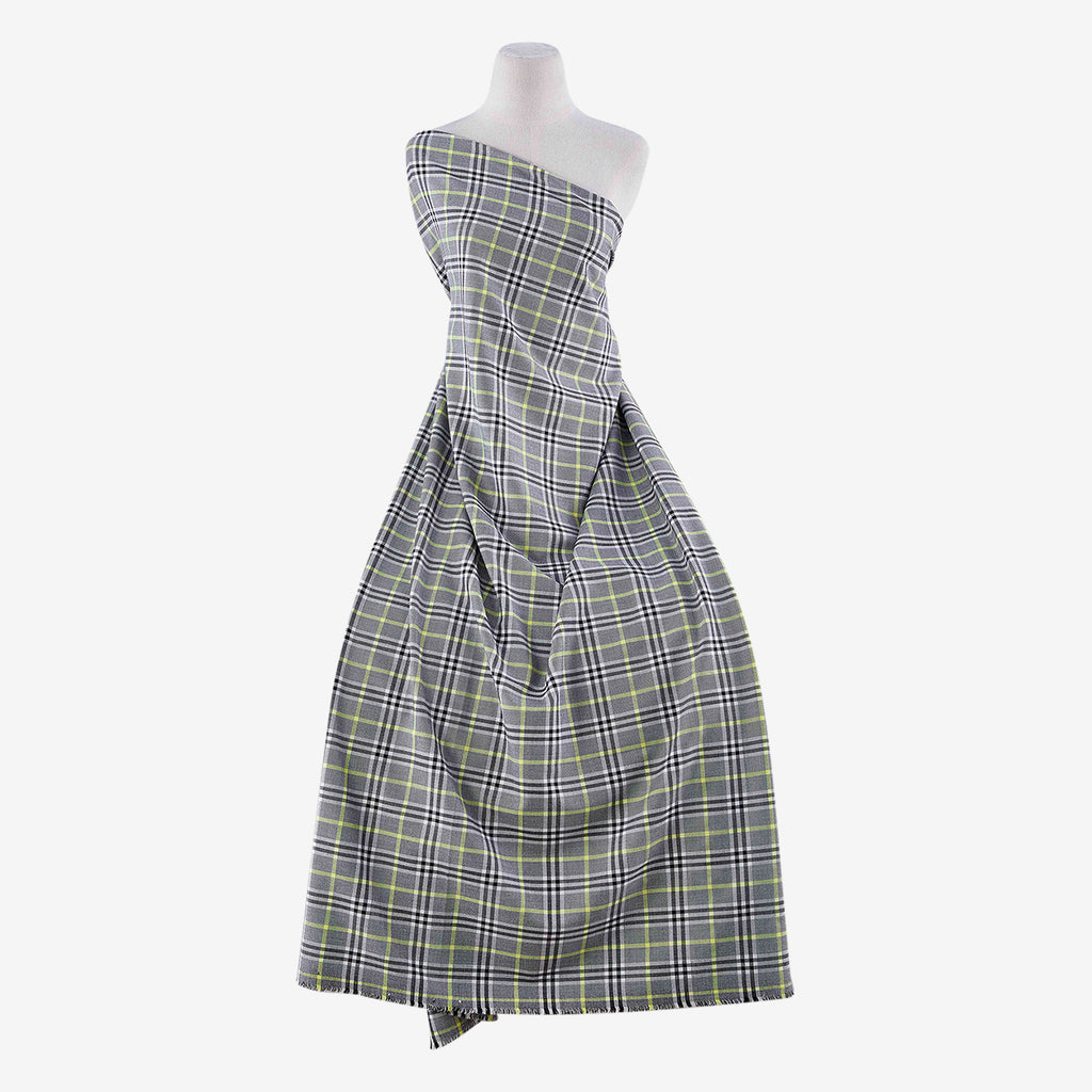 YELLOW COMBO | 25507 - WU PLAID SUITING - Zelouf Fabrics