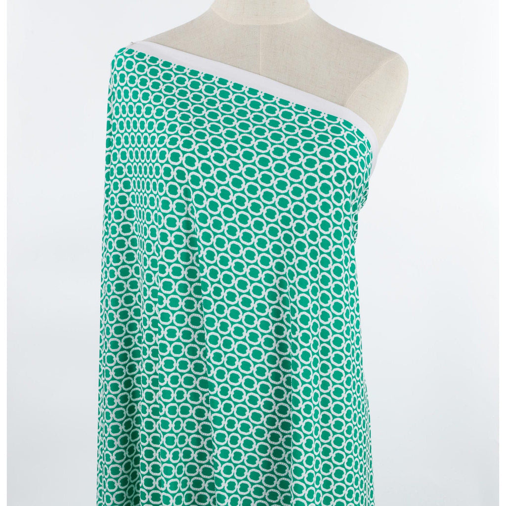 BRILLIANT GREEN | 25521-1181P - TIMELESS GEO PUFF PRINT ITY - Zelouf Fabrics