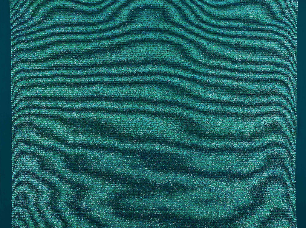 IRID GREEN  | 25525-IRID - ARIEL LINE IRIDESCENT SEQUIN STRETCH MESH - Zelouf Fabrics