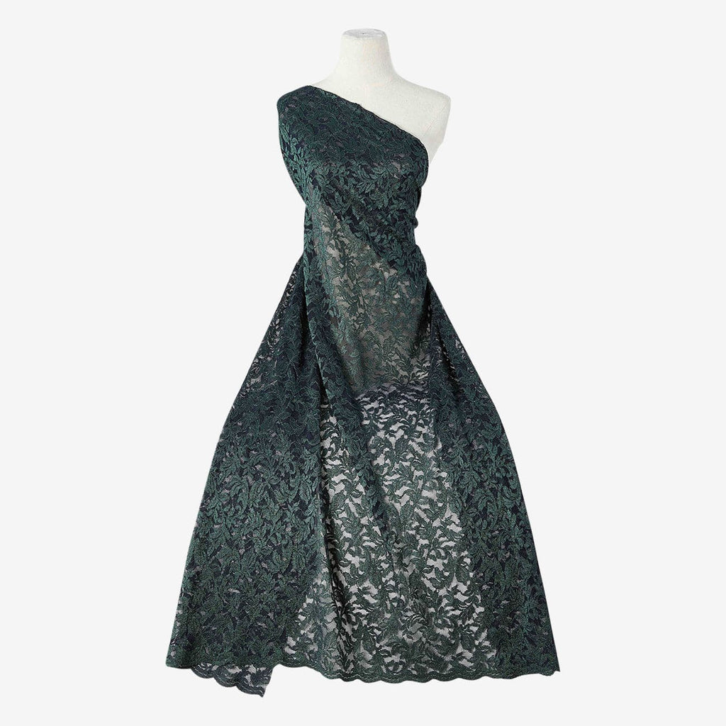 BLAIRE TWO TONE LACE  | 25538-2TONE EMERALD/NAVY - Zelouf Fabrics