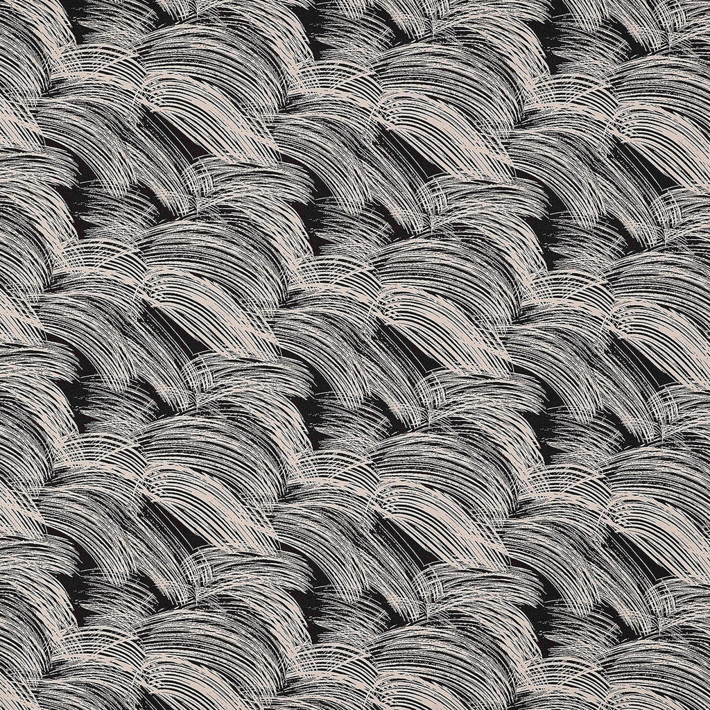 BLACK/IVORY | 25562-5670 - KELLY BRUSHSTROKE SCUBA CREPE JACQUARD - Zelouf Fabrics