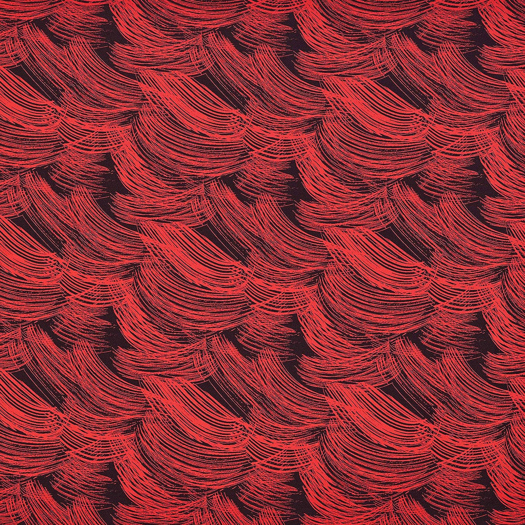 KELLY BRUSHSTROKE SCUBA CREPE JACQUARD  | 25562-5670  - Zelouf Fabrics