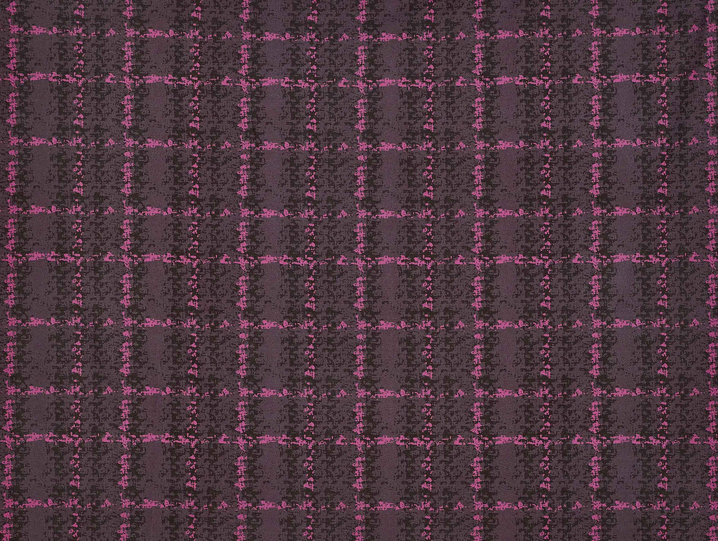 PLUM/FUCHSIA | 25600-5664DP - OLIVIA WOVEN TEXTURE PRINT SCUBA CREPE - Zelouf Fabrics