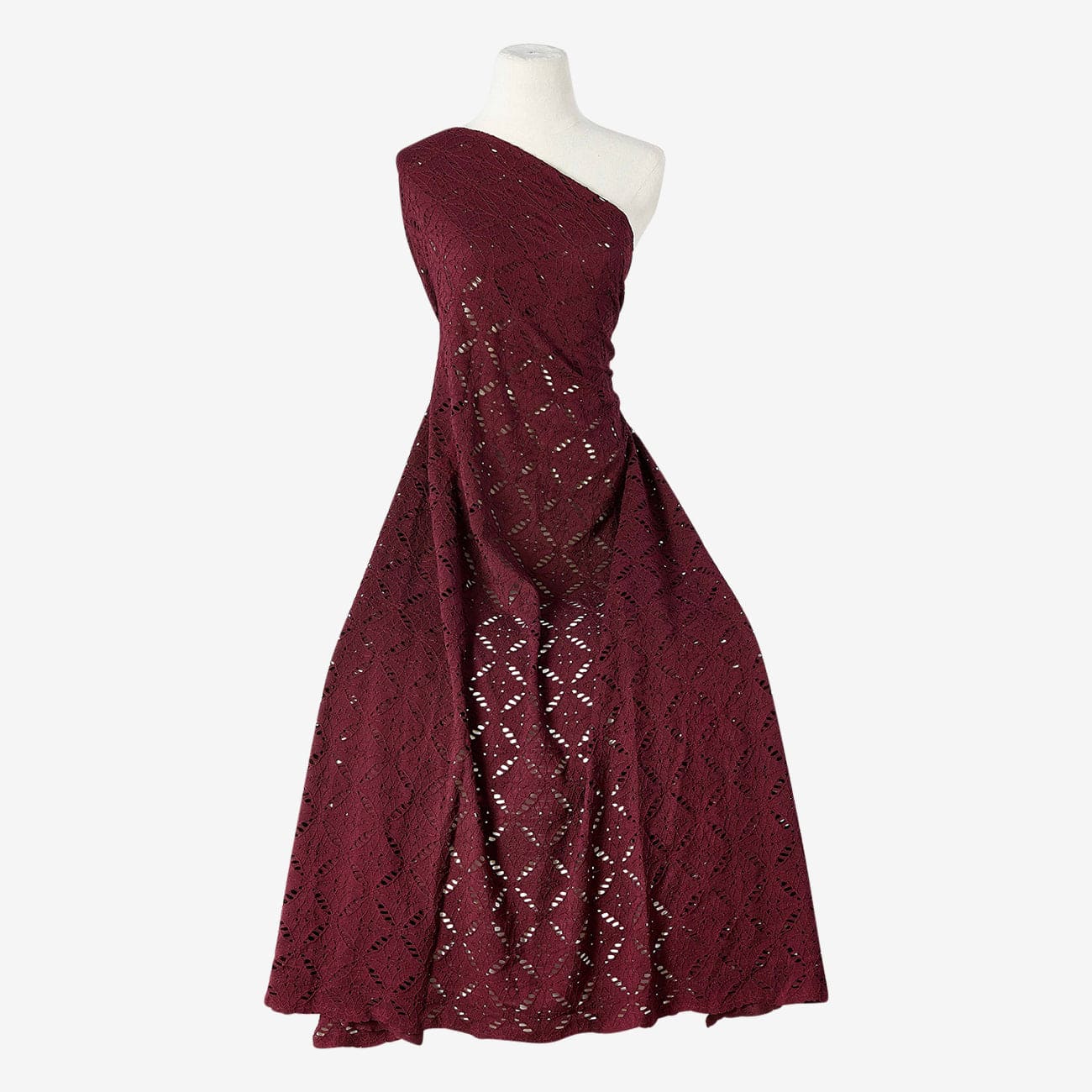 EMILIA DIAMOND GEO LACE | 25606 ARRESTING BURGUNDY EMILIA DIAMOND GEO LACE | 25606 ARRESTING BURGUNDY