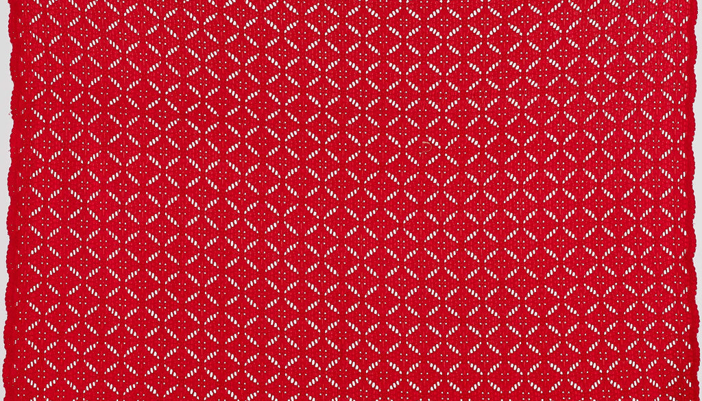 ARRESTING RED | 25606 - EMILIA DIAMOND GEO LACE - Zelouf Fabrics