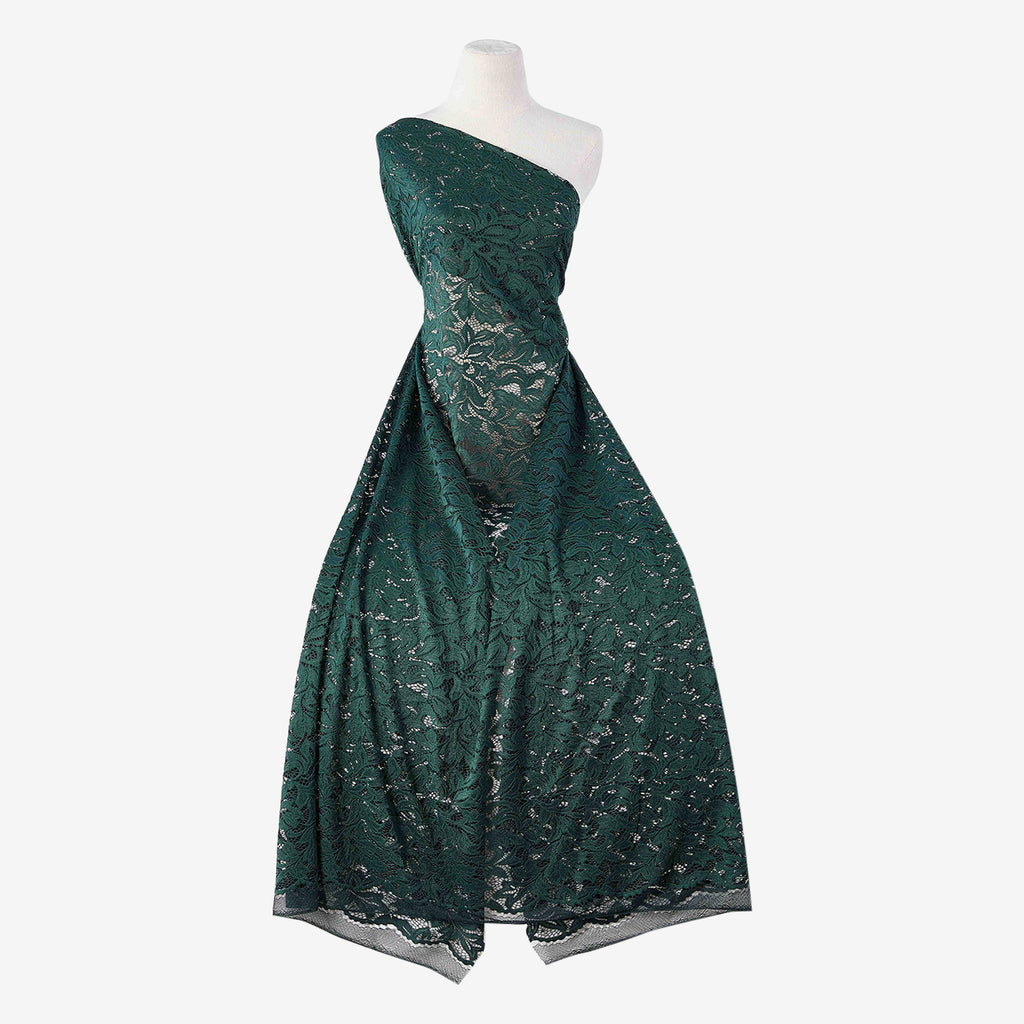 ARRESTING EMERALD | 25625 - ROXIE FLORAL LACE - Zelouf Fabrics