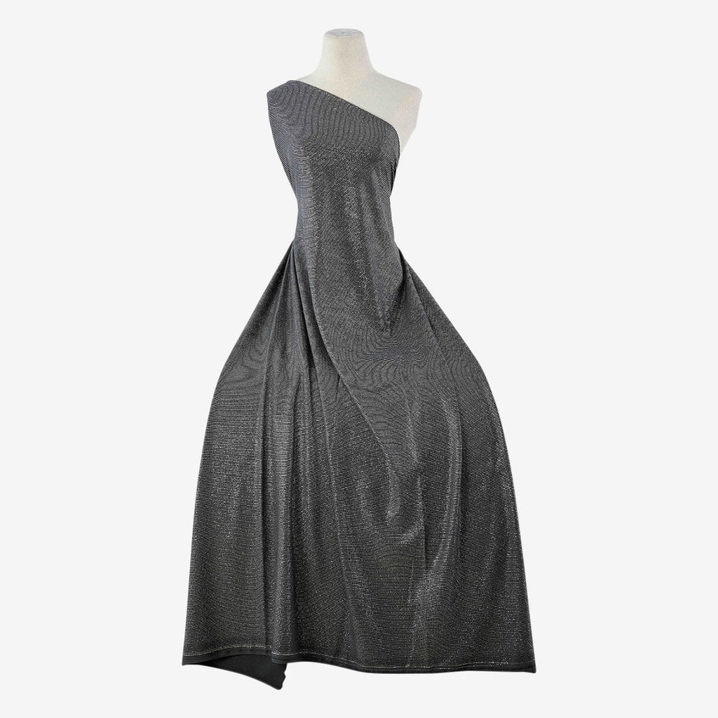 ELEGANT COAL | 25637 - AMELIA STRIPE GLITTER ITY - Zelouf Fabrics