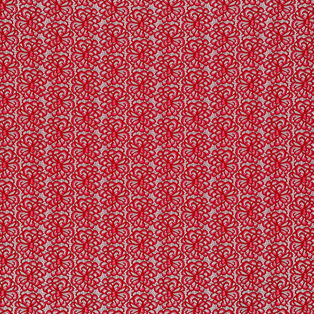ARRESTING RED | 25639-GLITTER - LUCY GLITTER STRETCH LACE - Zelouf Fabrics