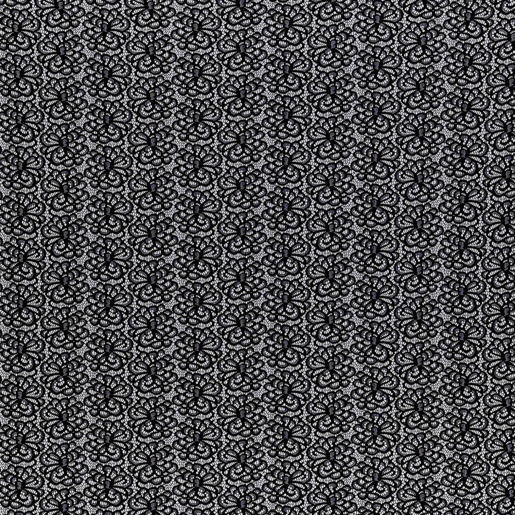  BLACK | 25639-GLITTER - LUCY GLITTER STRETCH LACE - Zelouf Fabrics