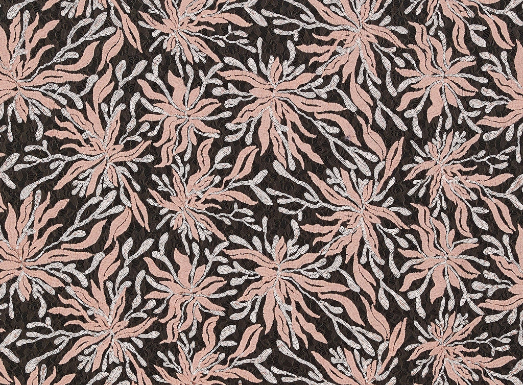 ELEGANT ROSE | 25666 - ELARA SEQUIN EMBROIDERY MESH - Zelouf Fabrics