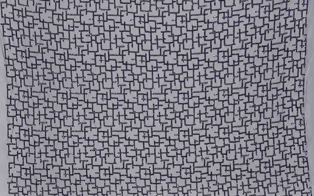 LYRA SEQUIN EMBROIDERY STRETCH MESH  | 25667  - Zelouf Fabrics