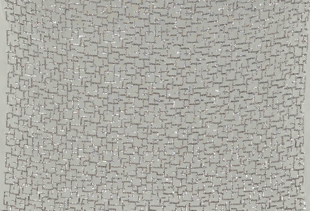 LYRA SEQUIN EMBROIDERY STRETCH MESH  | 25667  - Zelouf Fabrics