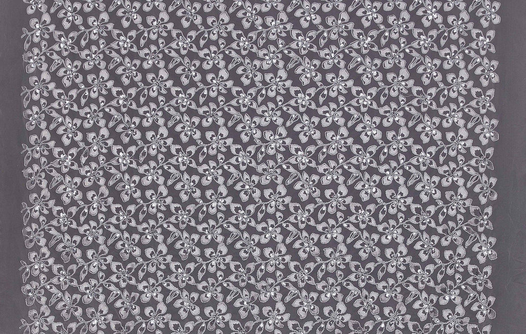 LESLIE SEQUIN RIBBON EMBROIDERY MESH  | 25671  - Zelouf Fabrics