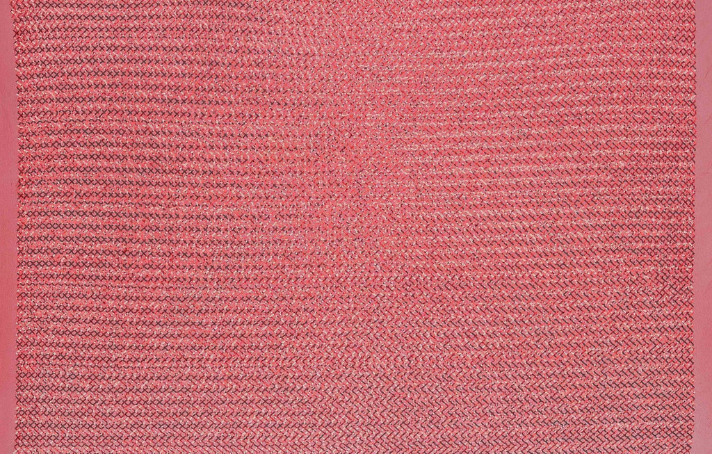 ARRESTING RED/RED | 25680 - SPLENDID SMALL DIAMOND STRETCH MESH - Zelouf Fabrics
