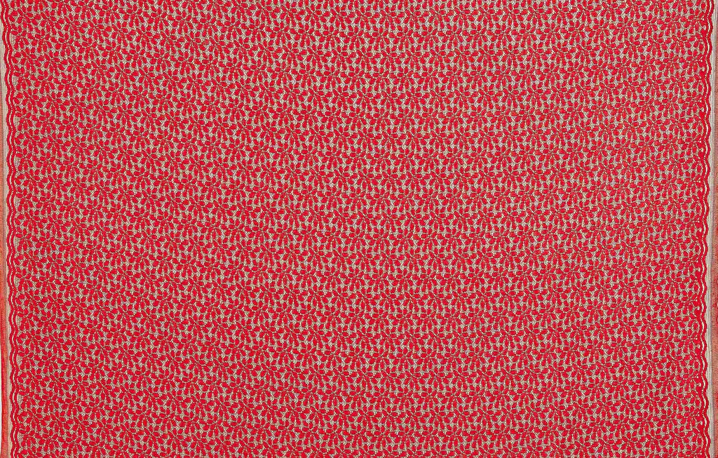 ARRESTING RED | 25725 - DANDELLION LACE - Zelouf Fabrics