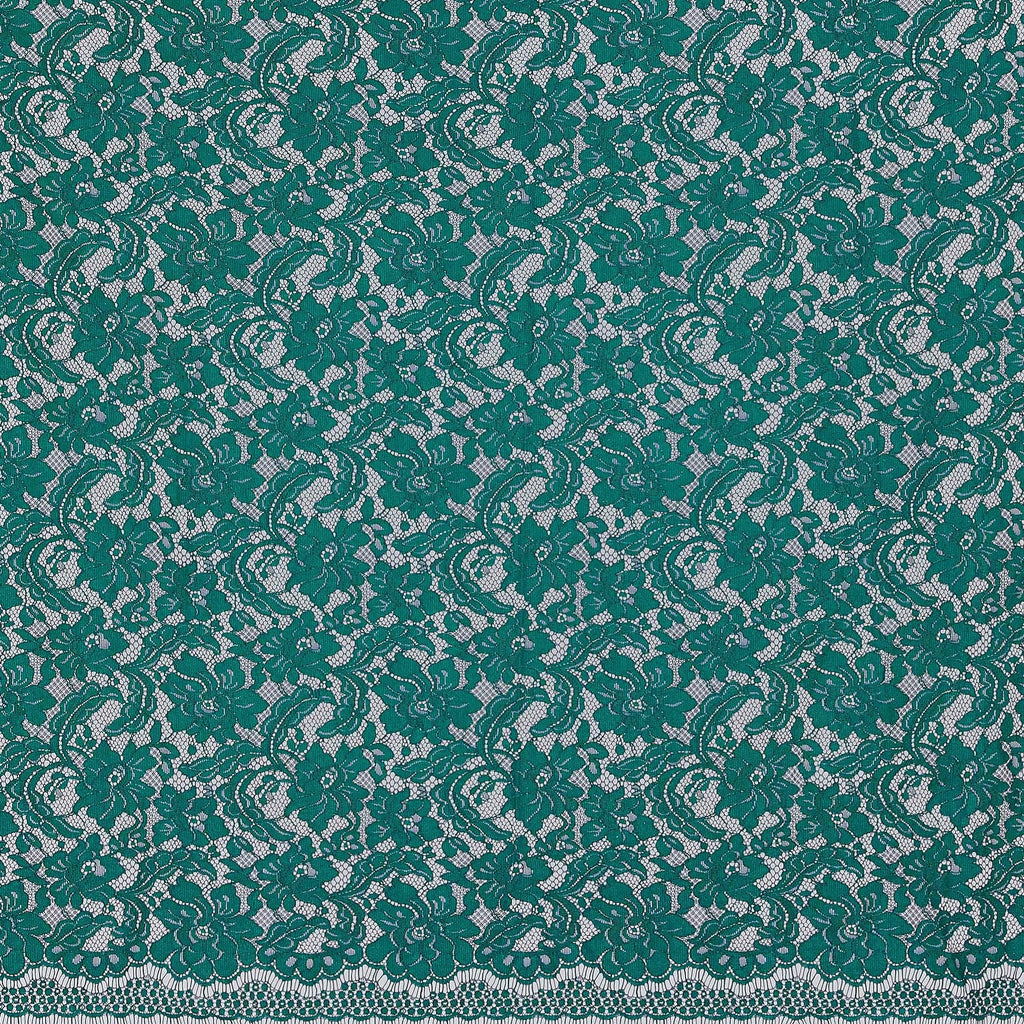 GREEN/NAVY | 25729 - KELSEI TWO TONE CORDED LACE - Zelouf Fabrics
