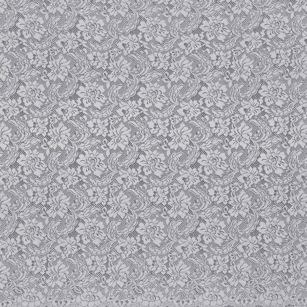 WHITE/BLACK | 25729 - KELSEI TWO TONE CORDED LACE - Zelouf Fabrics