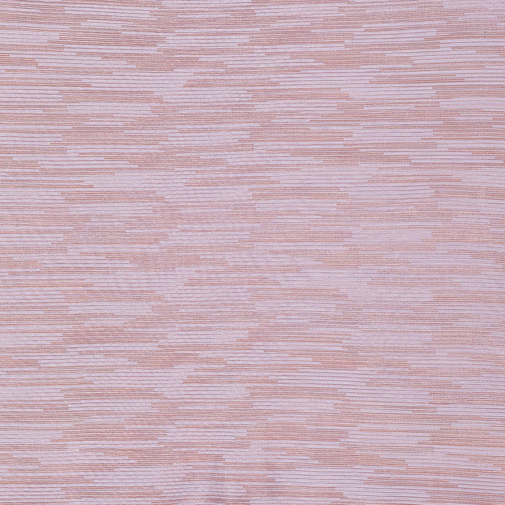 DAZZLING ROSE/ROSEGOLD | 25733 - GISELLA FOIL PRINT LUREX TEXTURE KNIT - Zelouf Fabrics