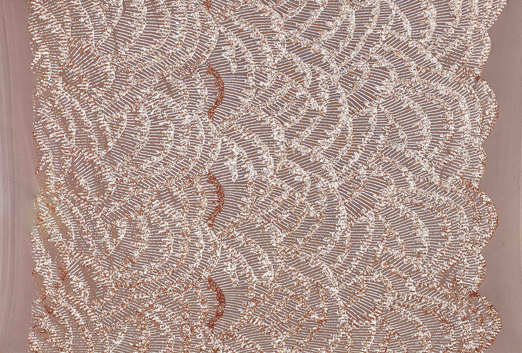LEXIE SEQUIN EMBROIDERY STRETCH MESH  | 25741  - Zelouf Fabrics