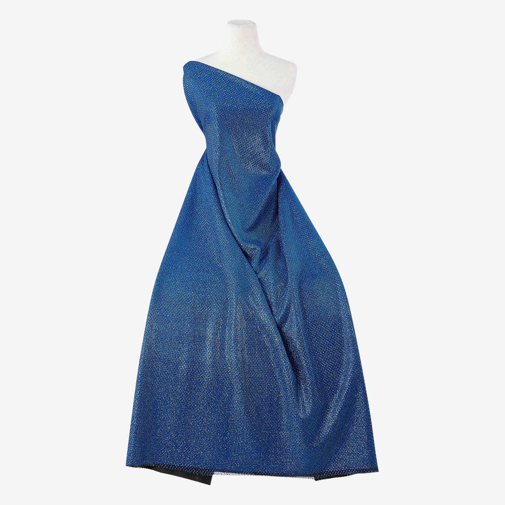 HAZEL BONDED GLITTER KNIT  | 25745-BONDED ROYAL/BLUE - Zelouf Fabrics