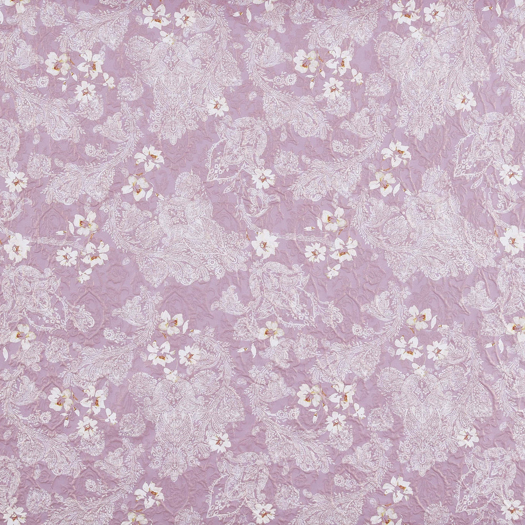 MOANA PAISLEY FLOWER PRINT MATELASSE JACQUARD  | 25755-G32DP  - Zelouf Fabrics