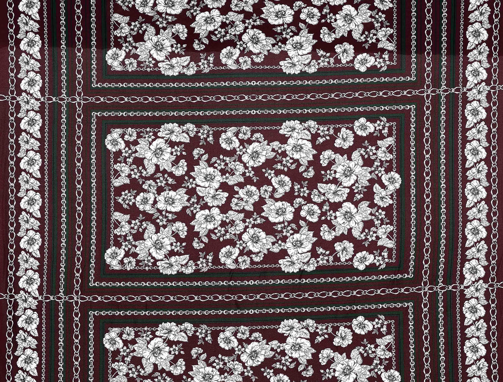 ARRESTING BURGUNDY |  25759-1181P - AIDA PUFF PRINT ITY - Zelouf Fabrics