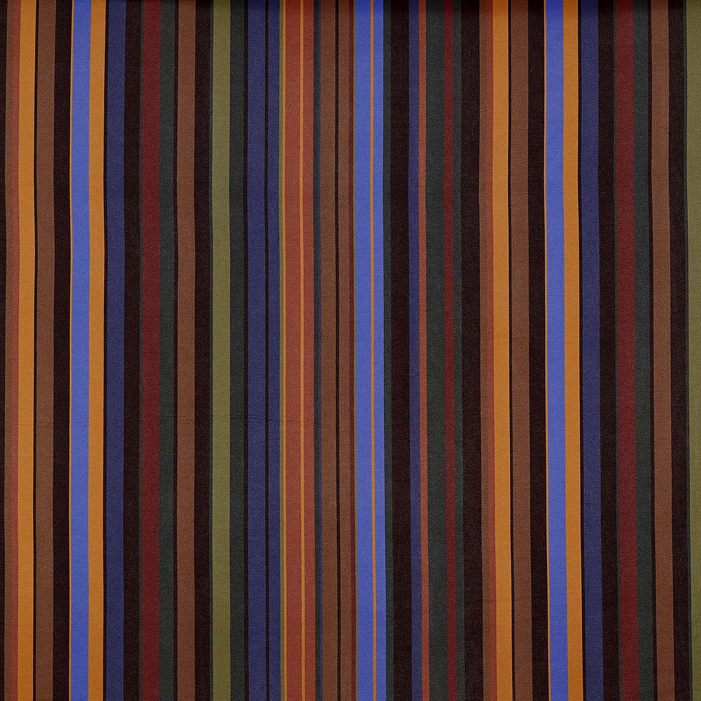 BLUE/HUNTER | 25766-5664DP - CHELSEA STRIPE PRINT SCUBA CREPE - Zelouf Fabrics