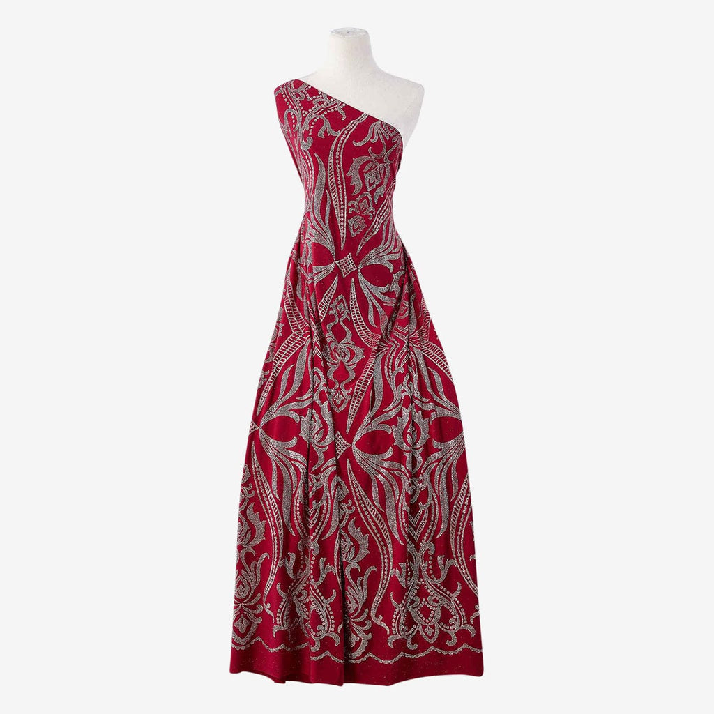 WINE/ROSEGOLD | 25777 - ARIA GLITTER ITY - Zelouf Fabrics
