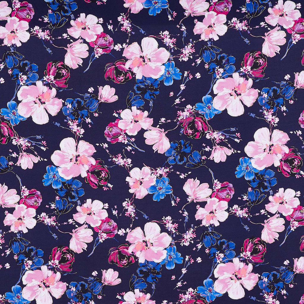 JULIA FLORAL PRINT FOIL ITY  | 25784FOL-1181  - Zelouf Fabrics