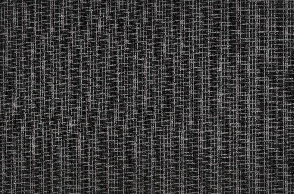 BLACK | 25848 - PLAID PATTERN PRINT PONTE - Zelouf Fabrics