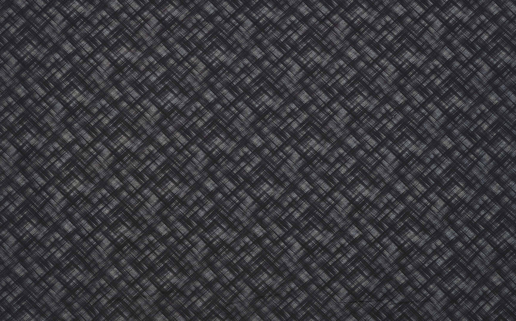 BLACK | 25849 - DIAS CHECK PATTERN PRINT PONTE - Zelouf Fabrics