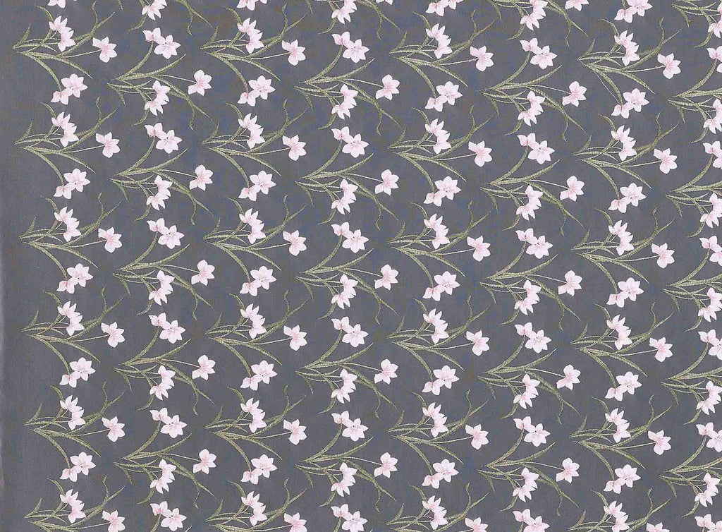 PINK COMBO | 25871 - STELLA ORCHID EMBROIDERY MESH - Zelouf Fabrics