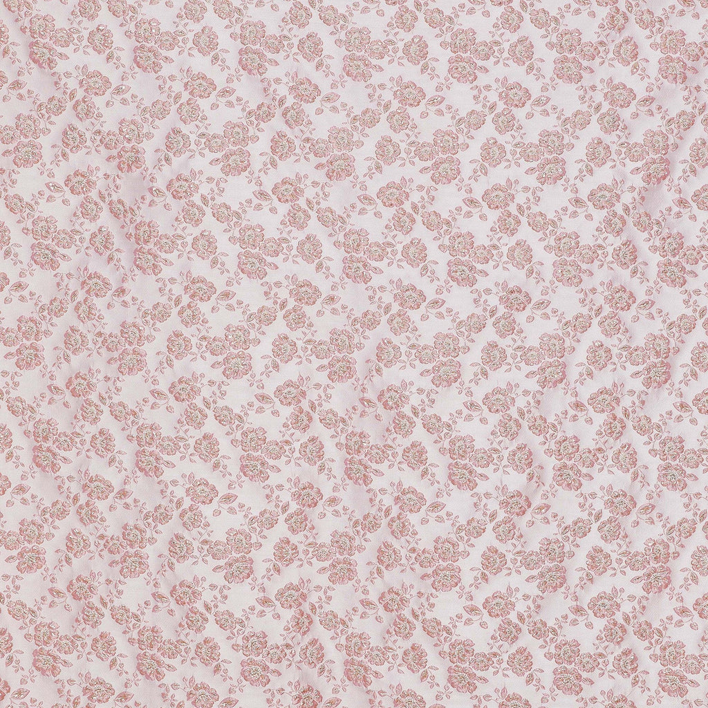 DAZZLING ROSE | 25934 - QUINCE BLOSSOM LUREX JACQUARD - Zelouf Fabrics