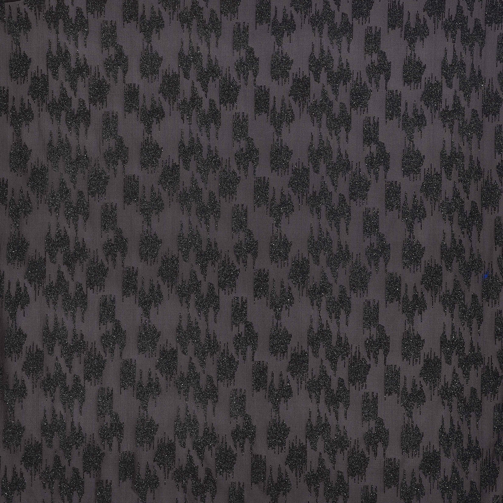 BLACK/SIL | 25953 - ELAINE LOCAL GLITTER JACQUARD - Zelouf Fabrics