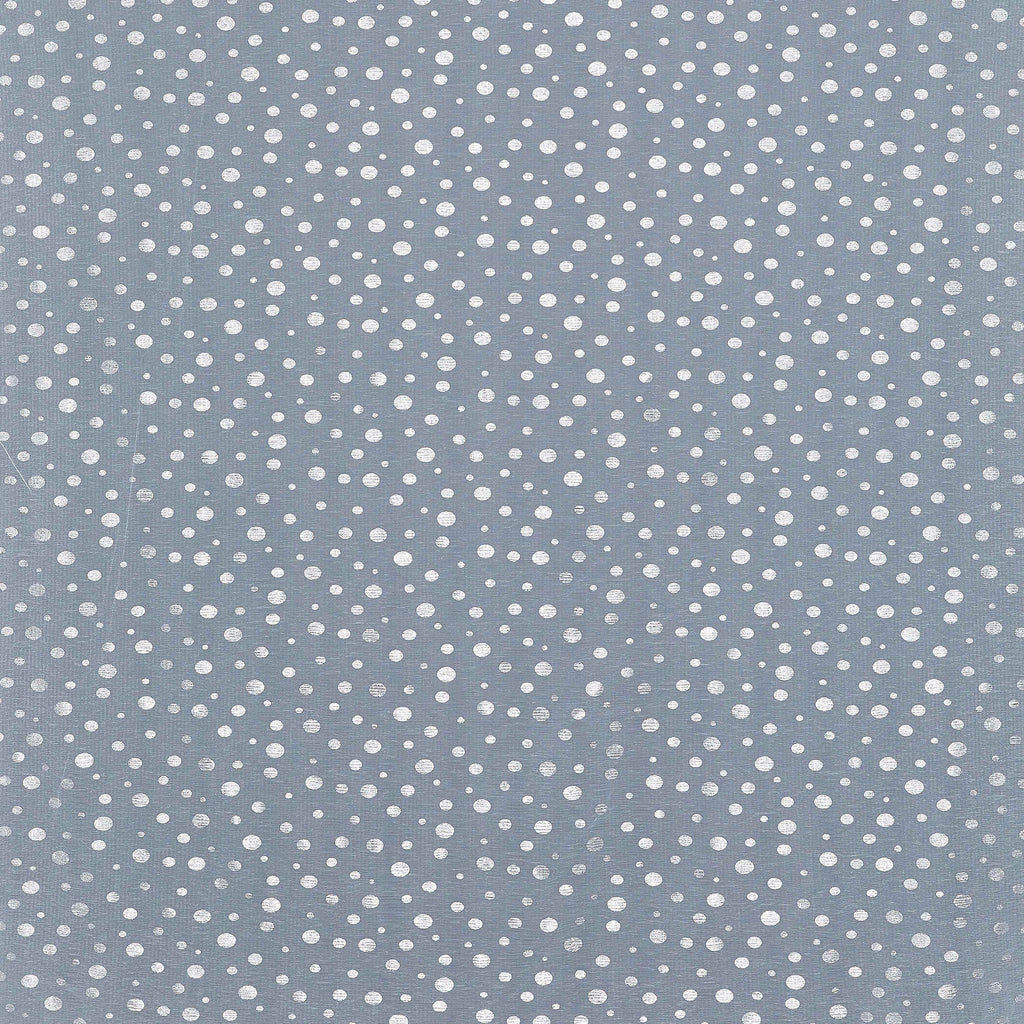 SERENE BLUE | 25982 - JEMMA DOT FOIL CRINKLE MESH - Zelouf Fabrics
