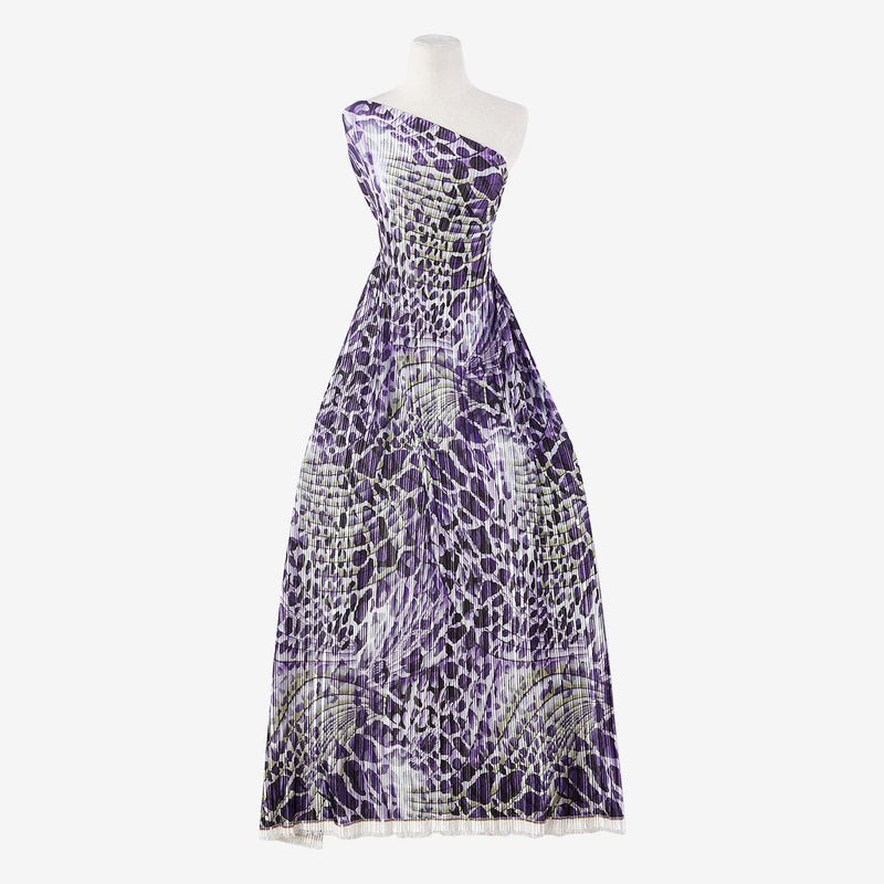 AMILE PRINT SKINNY PLEATED BODRE  | 26005PLT-3253DP