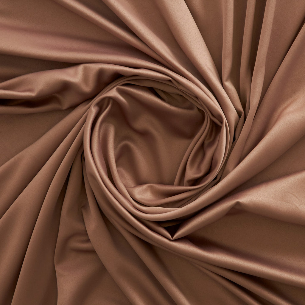 DULL STRETCH SATIN | 3404 ROSE BEIGE - Zelouf Fabrics