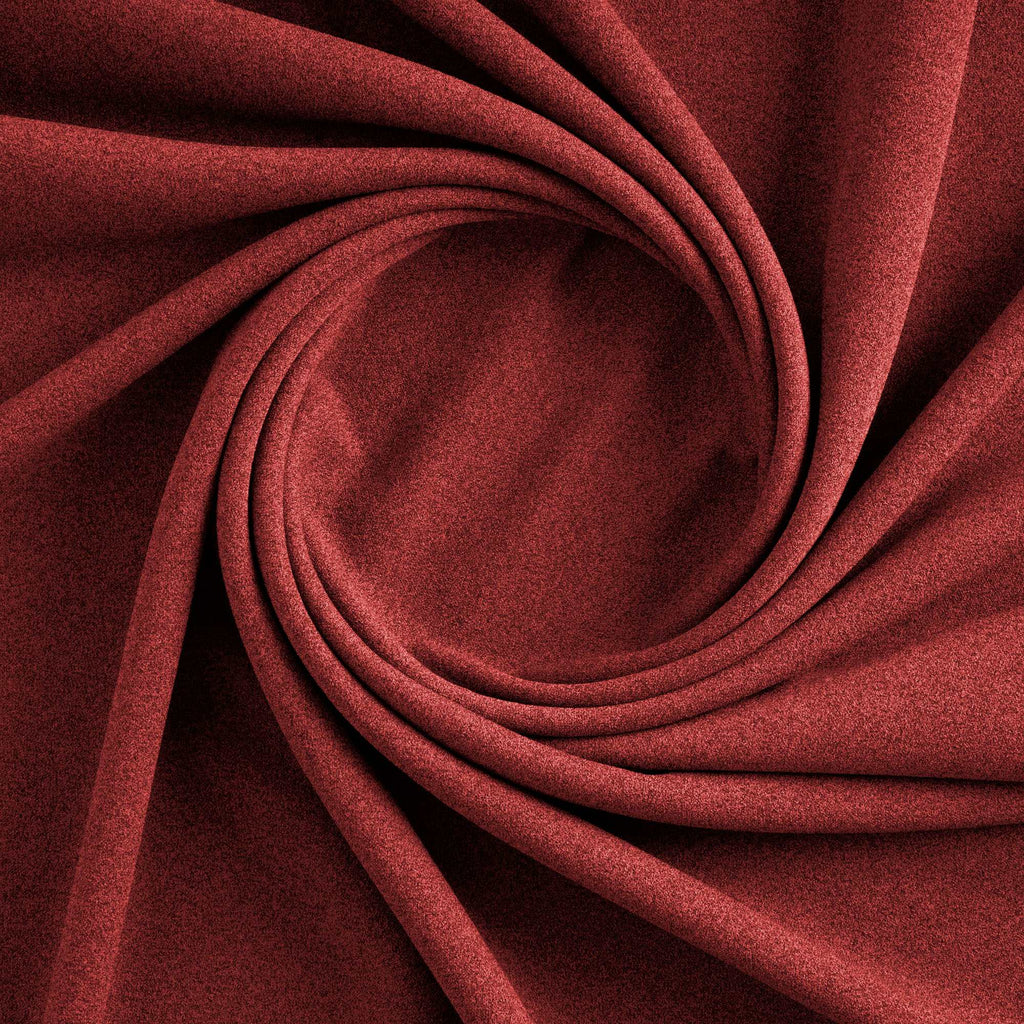 CHARMING RED | 26069 - MIA MELANGE SCUBA CREPE - Zelouf Fabrics
