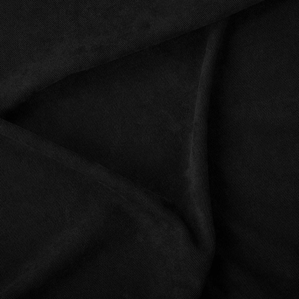KITE TWILL SUEDE  | 26070 BLACK - Zelouf Fabrics