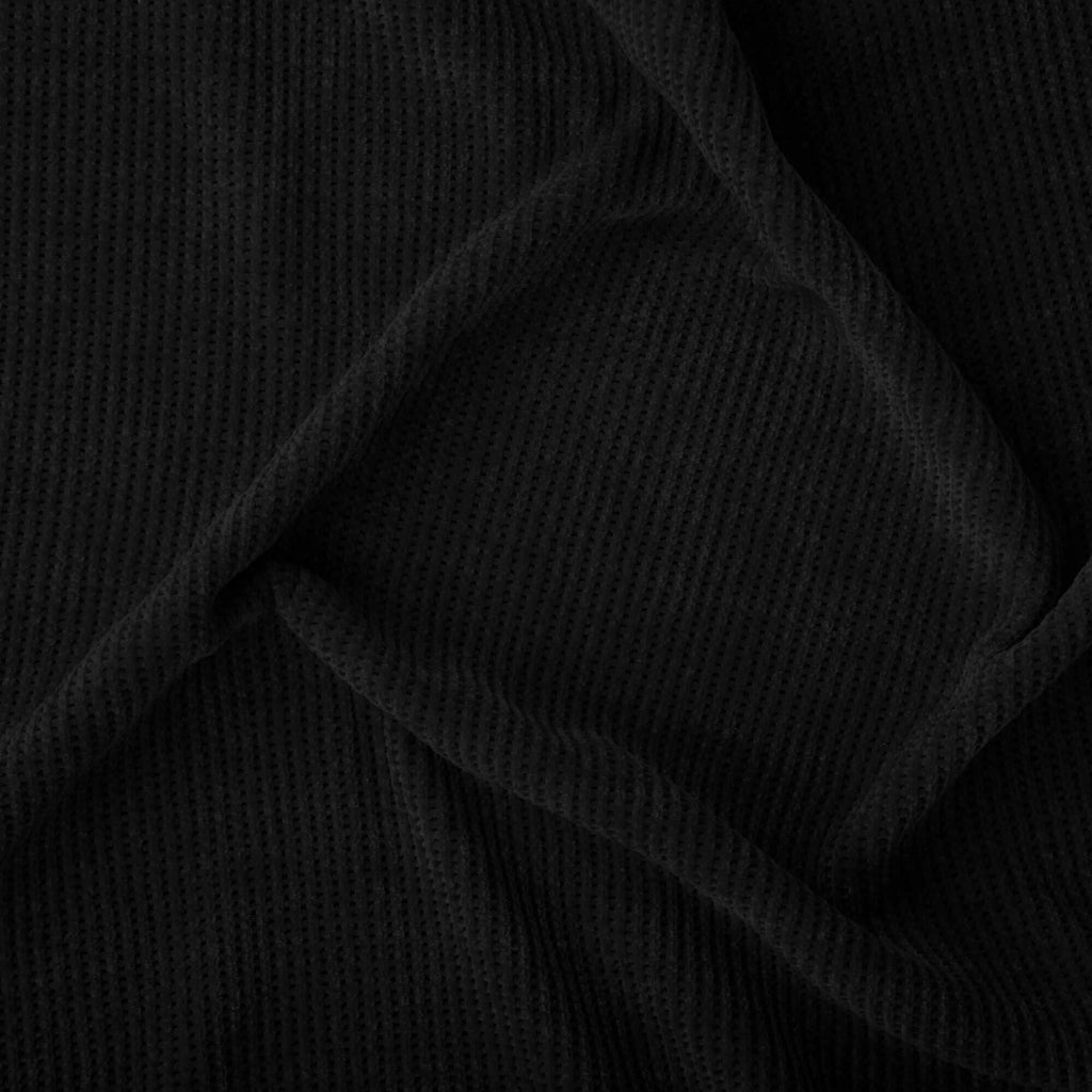 VIVIAN CUT SEW CHENILLE KNIT  | 26087 BLACK - Zelouf Fabrics