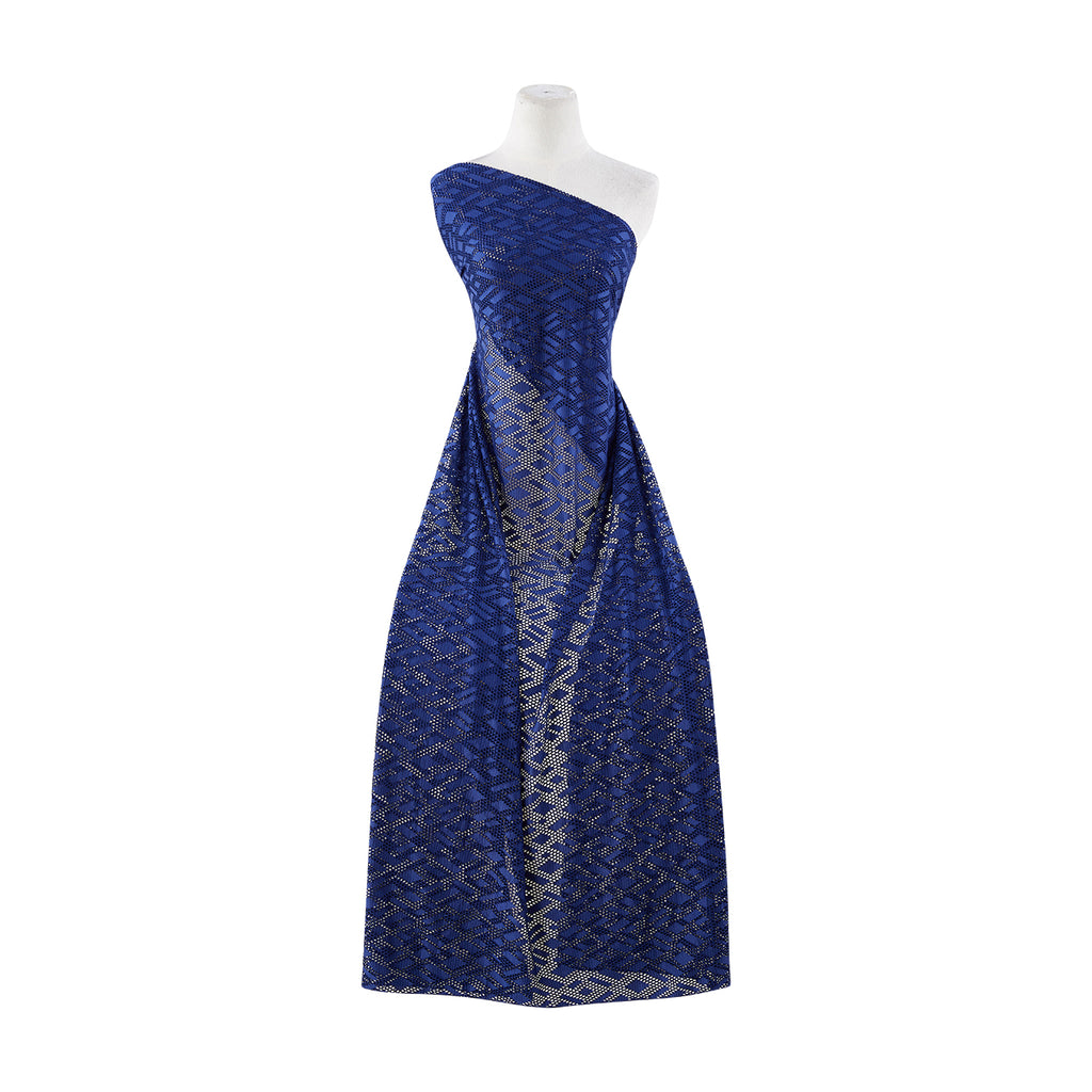 ETHNIC GEO  | 2804 499 NAVY BLUE - Zelouf Fabrics