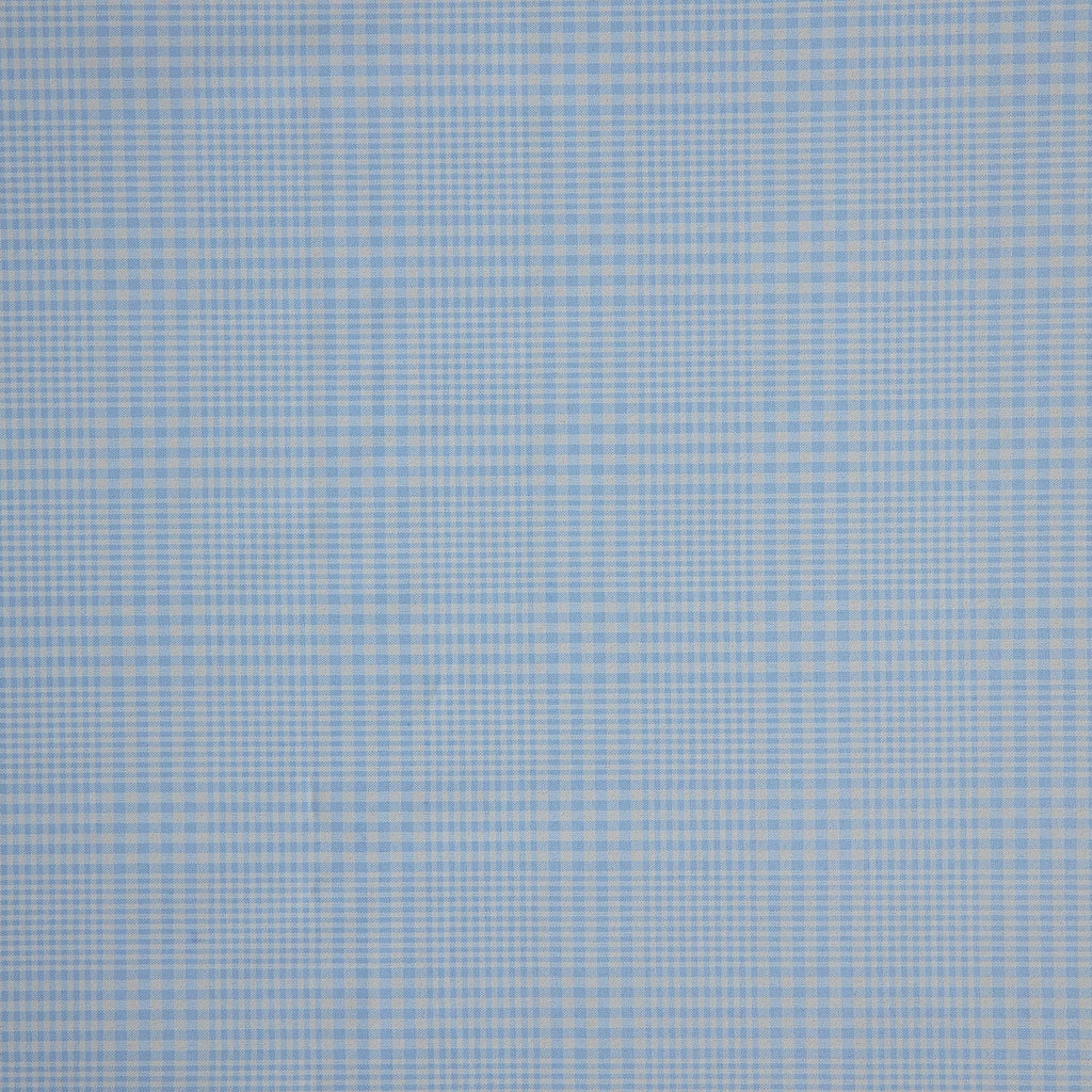 LILY PLAID SEERSUCKER YARN DYE  | 26205 AZURE/WHITE - Zelouf Fabrics