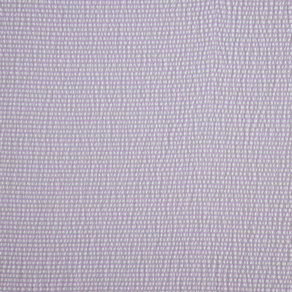 NOVA STRIPE SEERSUCKER YARN DYE  | 26208 LILAC/WHITE - Zelouf Fabrics