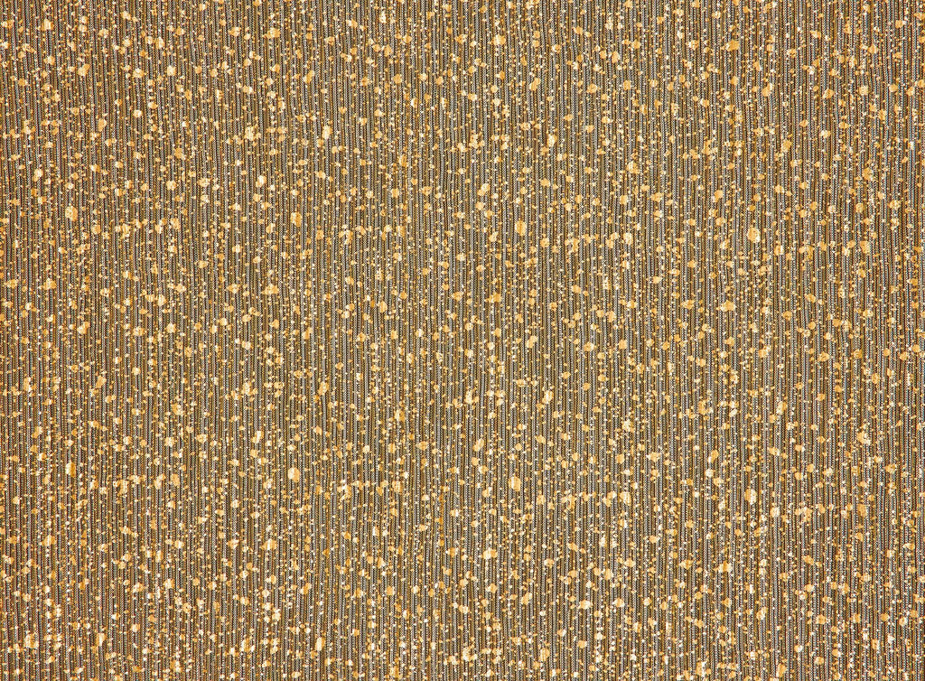CAROLYN FOIL PLEATED LUREX MESH  | 26183PLT GOLD - Zelouf Fabrics
