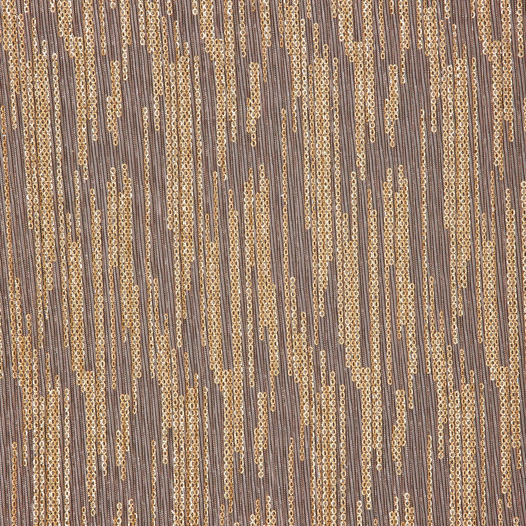 KATE INFINITY FOIL PLEATED LUREX MESH  | 26182PLT BLUSH/ROSEGOLD - Zelouf Fabrics