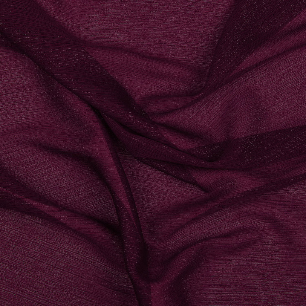 LUREX STRIPE YORYU CHIFFON| 3003 FUCHSIA RAZZLE - Zelouf Fabrics