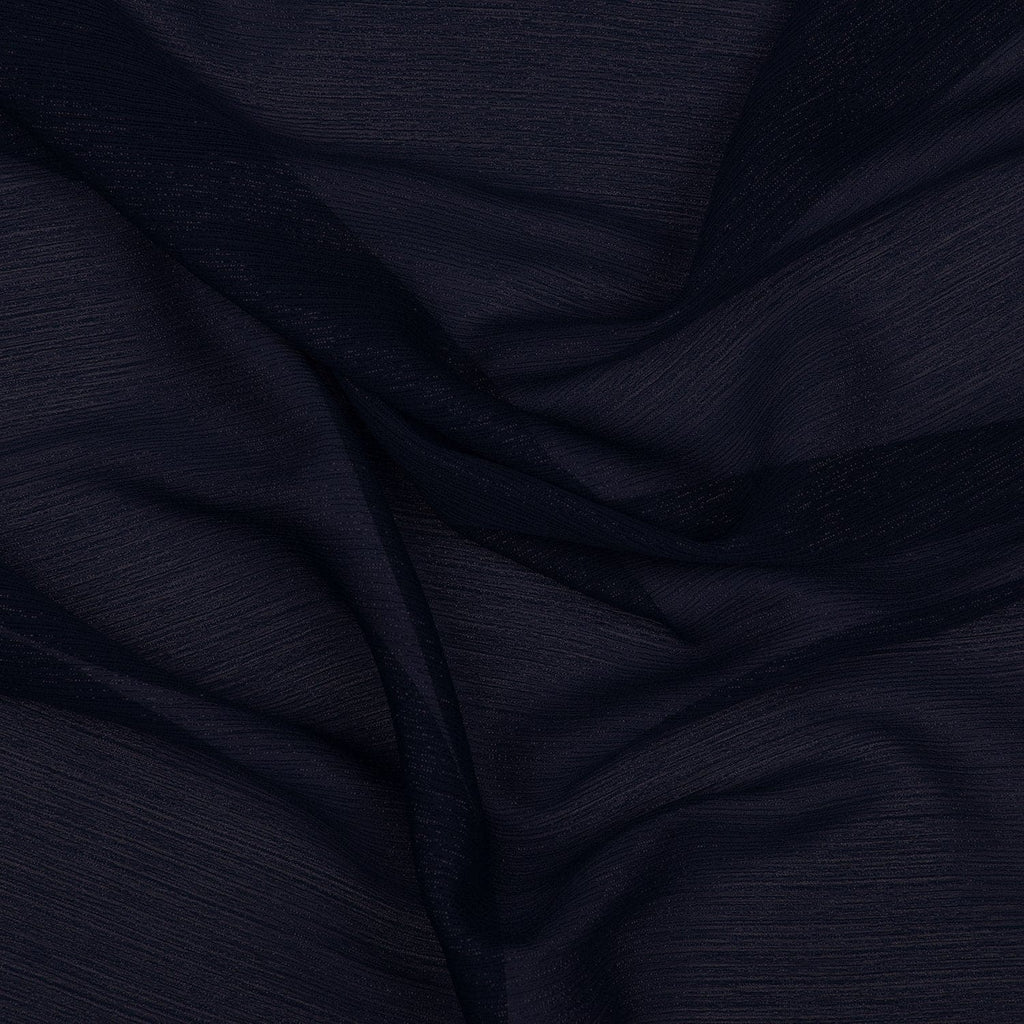 LUREX STRIPE YORYU CHIFFON| 3003 NAVY RAZZLE - Zelouf Fabrics